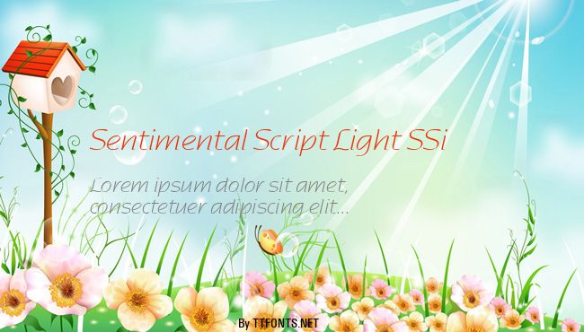 Sentimental Script Light SSi example